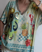 Haut oversize Don’t give up