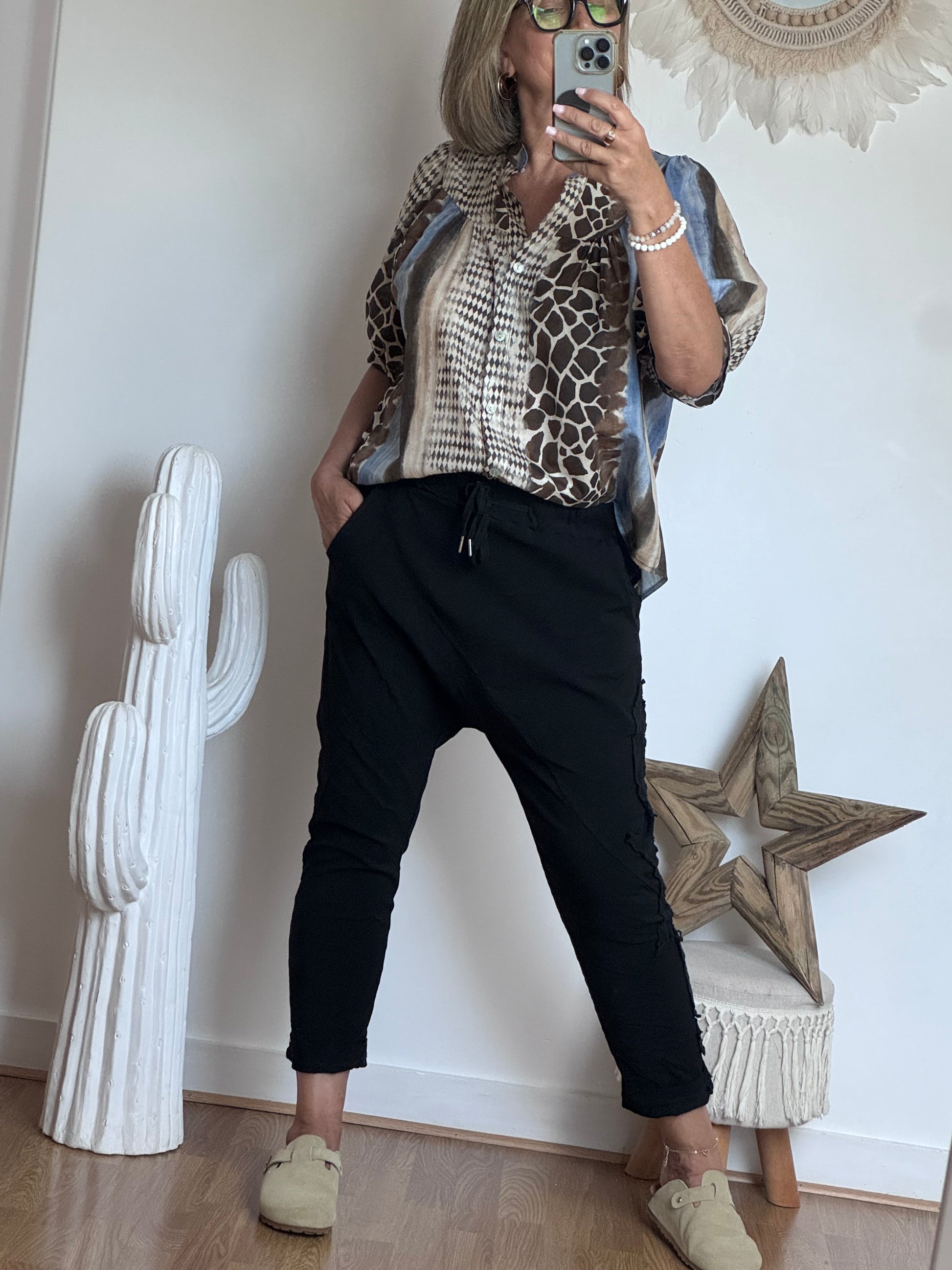 Pantalon saroual noir OK!