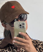 Casquette Love marron