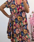 Robe arabesque multicolore