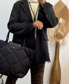 Sac noir matelassé