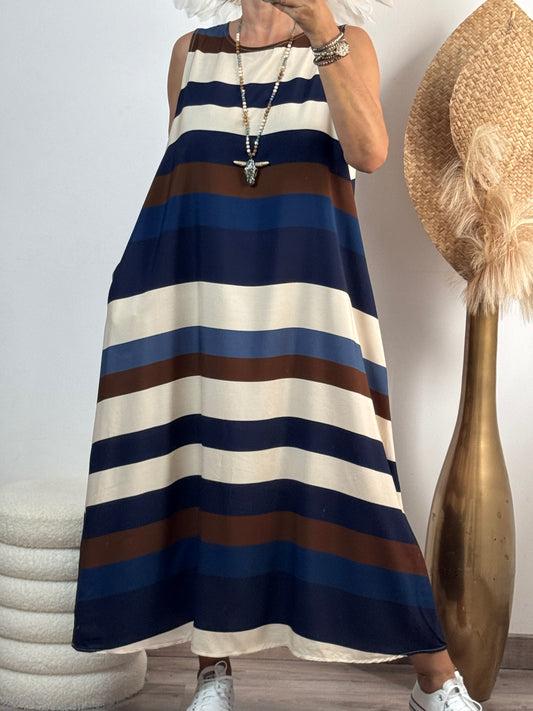 Robe longue Clara Marine
