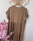 Robe Lison beige camel