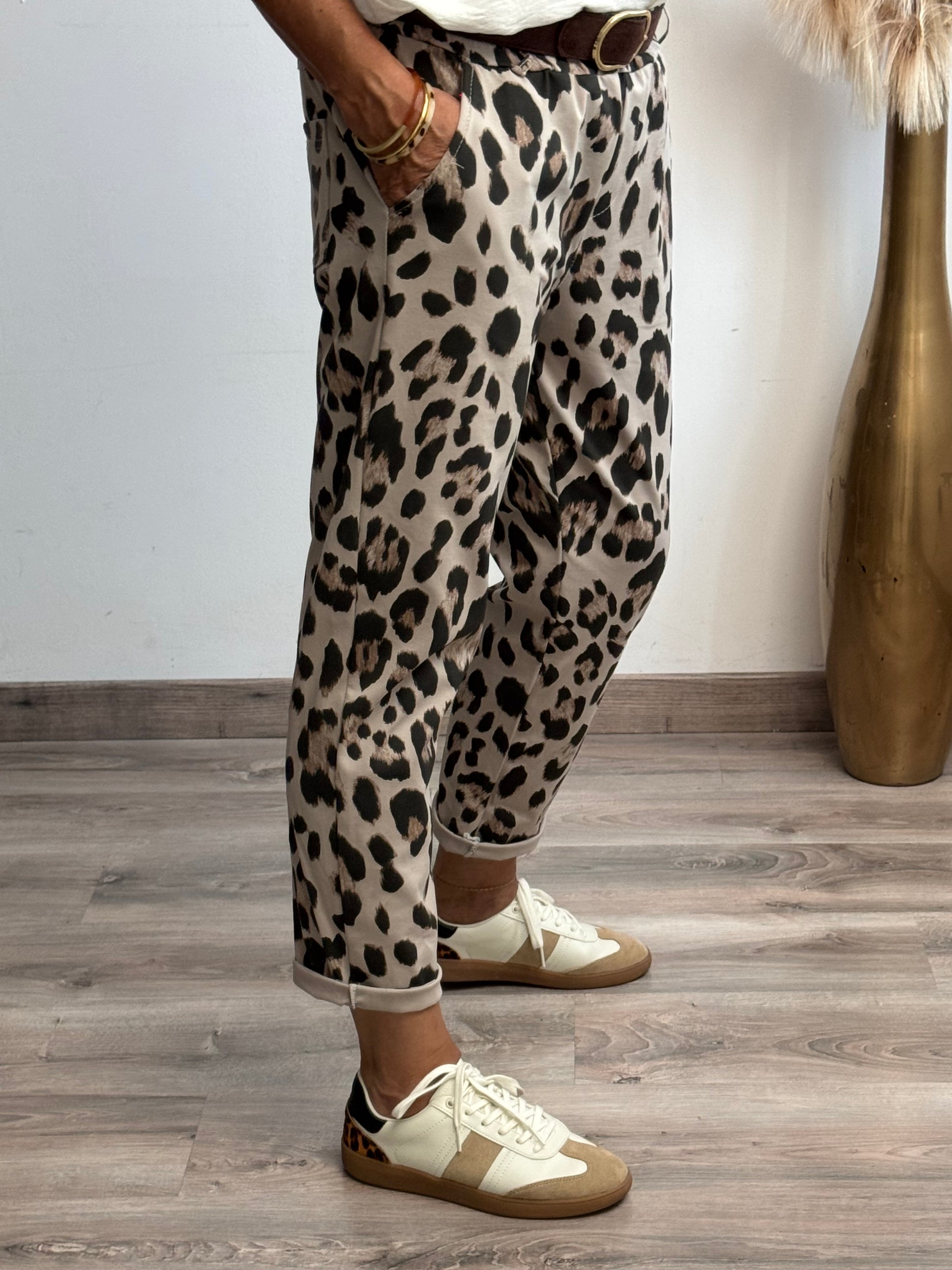 Pantalon Léo beige