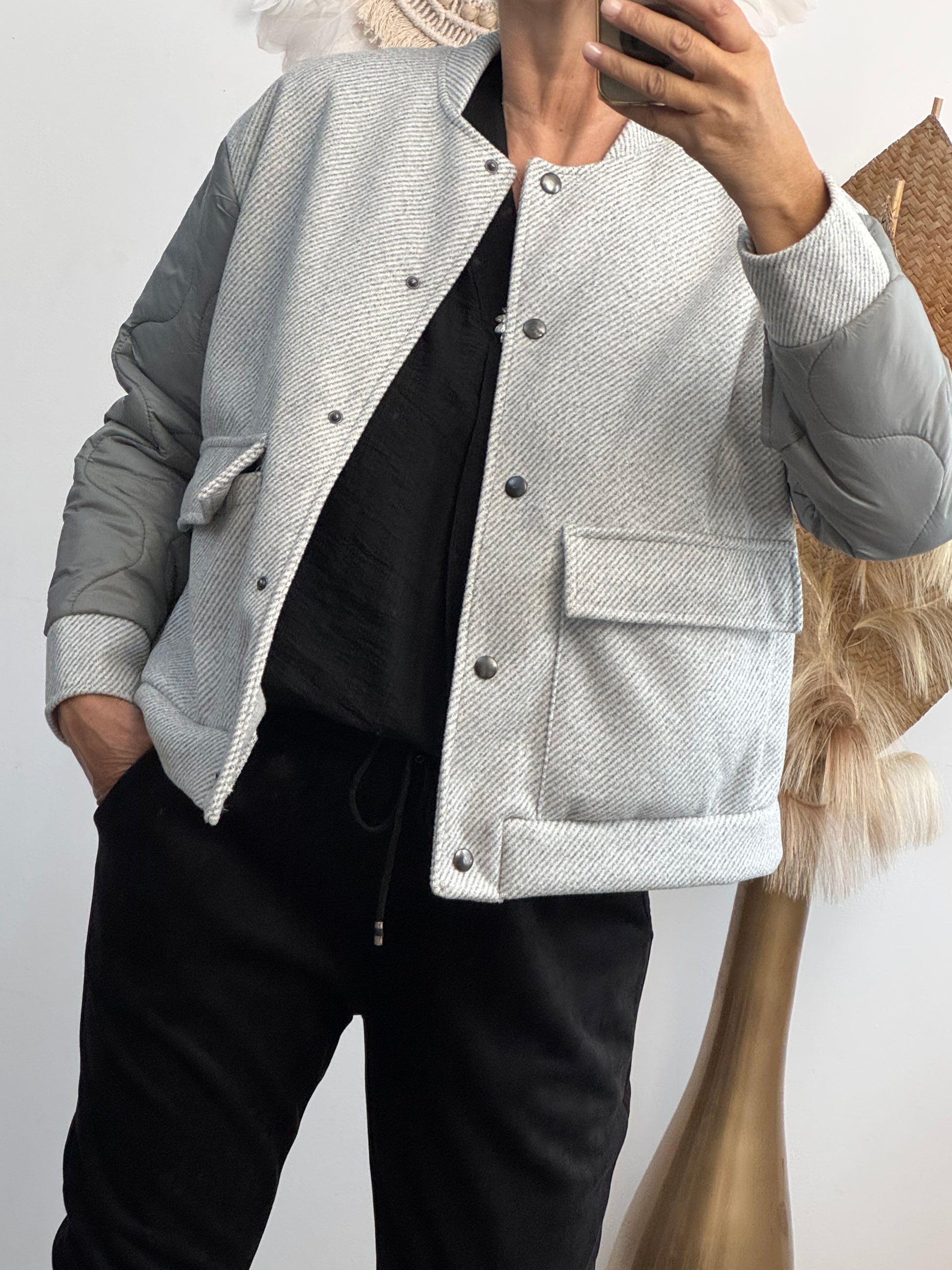 Blouson gris