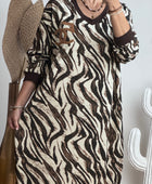 Robe teeshirt zèbre jolie forme 44/52