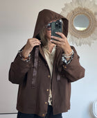Veste casuel gold marron