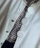 Veste jeans oversize crème