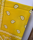 Foulard carré bandana jaune