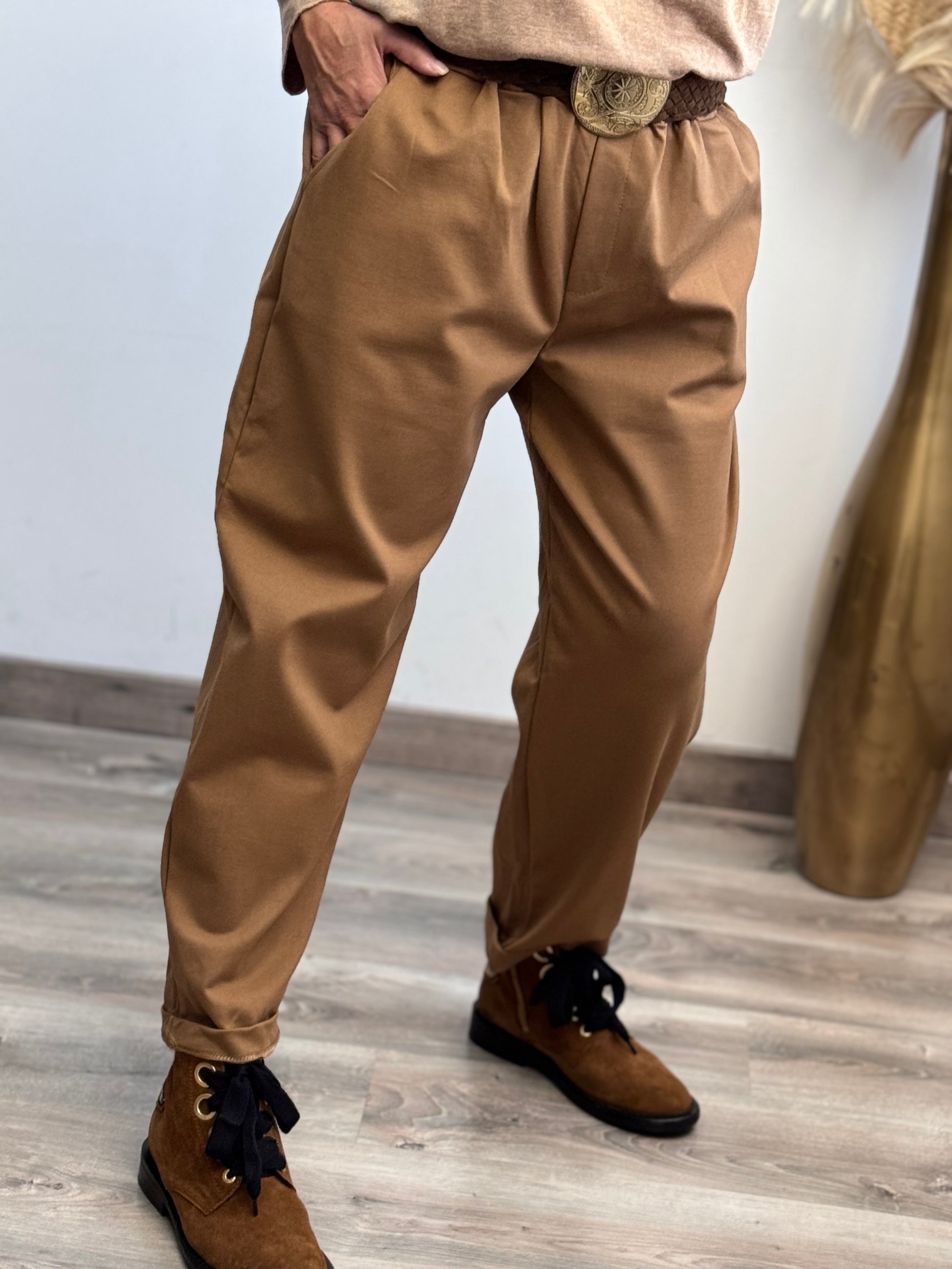 Pantalon Sacha camel TU 42/50
