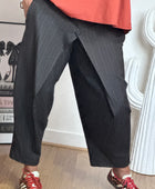 Pantalon Alan marron fines rayures TU 38/48