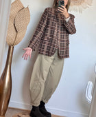 Veste blazer carreaux