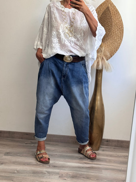 Jeans saroual Dimi bleu 🚨taille grand
