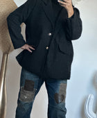 Veste moumoute noire