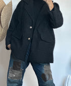 Veste moumoute noire