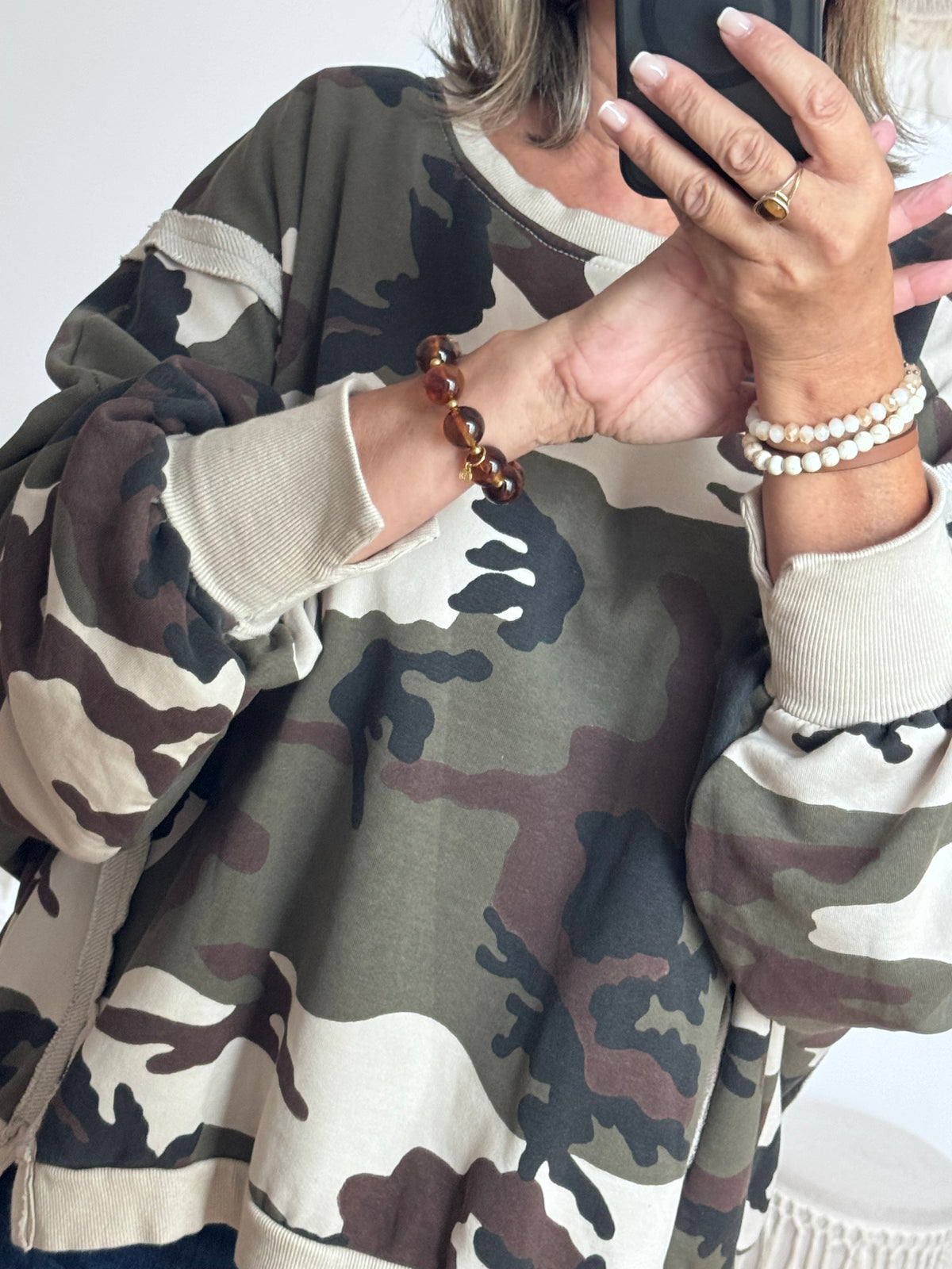 Sweat-shirt oversize camouflage TU 38/50