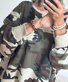 Sweat-shirt oversize camouflage TU 38/50