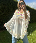 Blouse bohème blanche