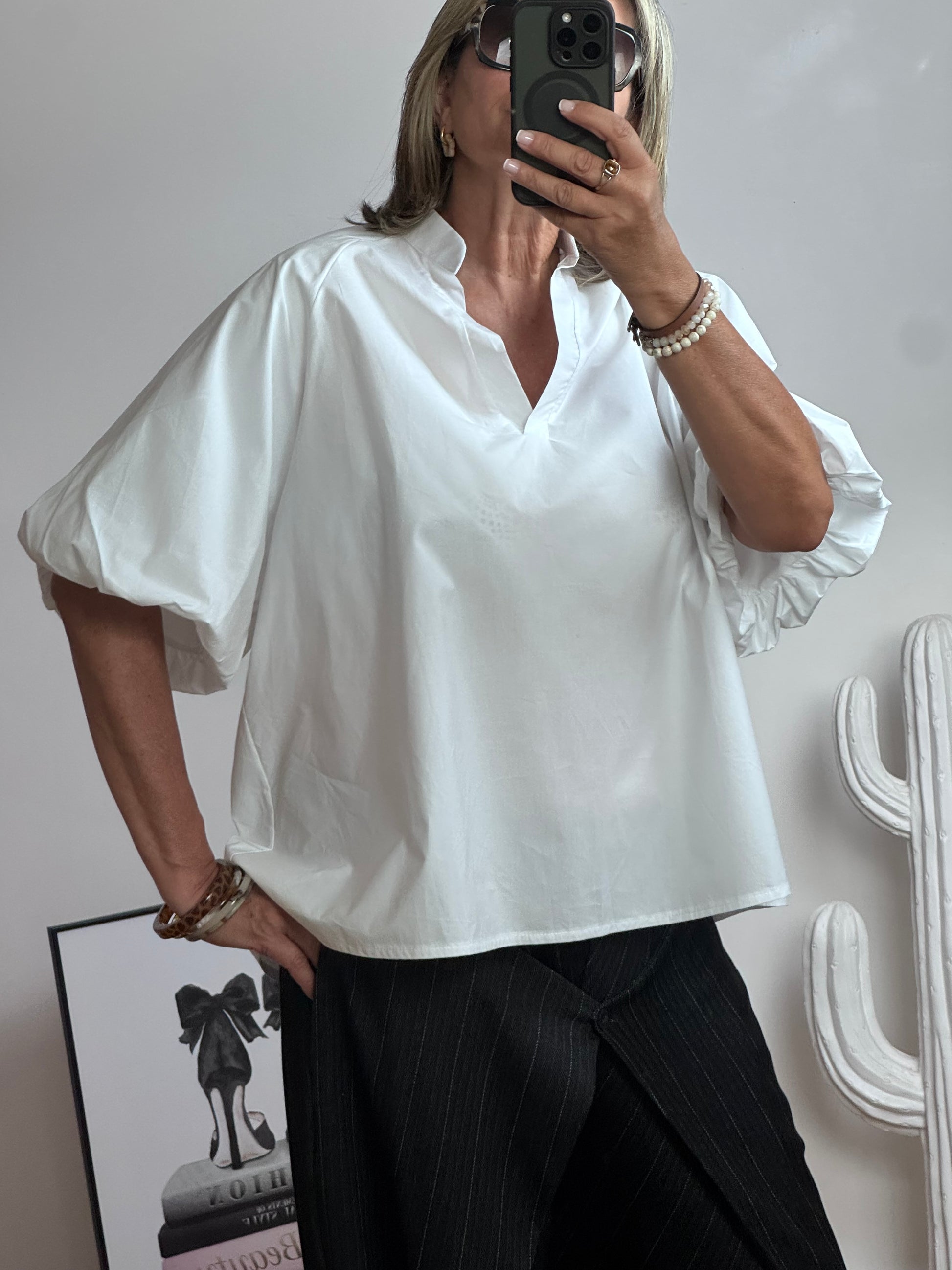 Blouse Yuna blanche TU 42/50