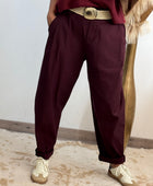 Pantalon César bordeaux