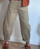Pantalon balloon beige