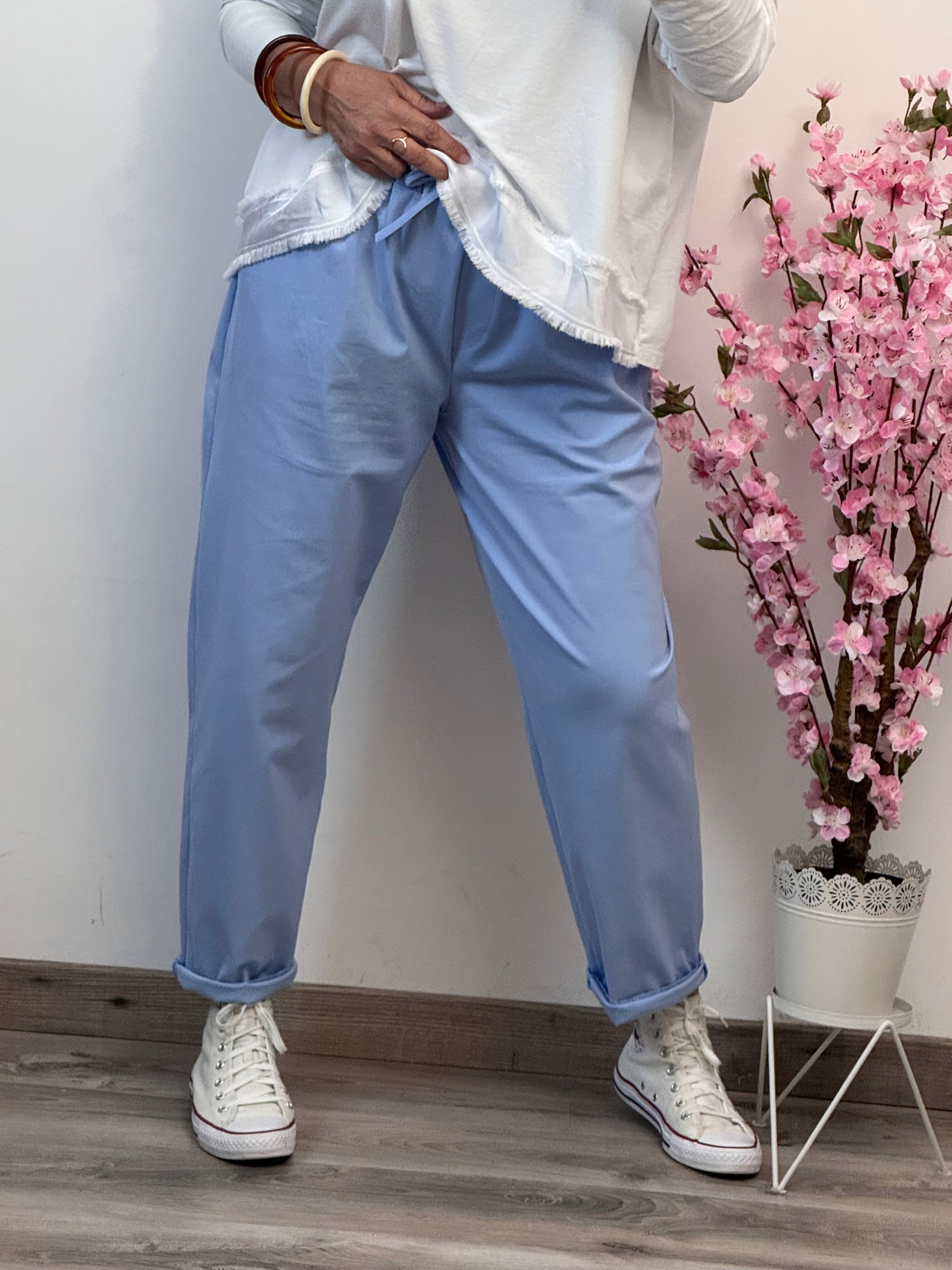 Pantalon Sacha bleu ciel TU 42/50