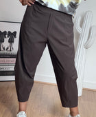 Pantalon style japonais marron