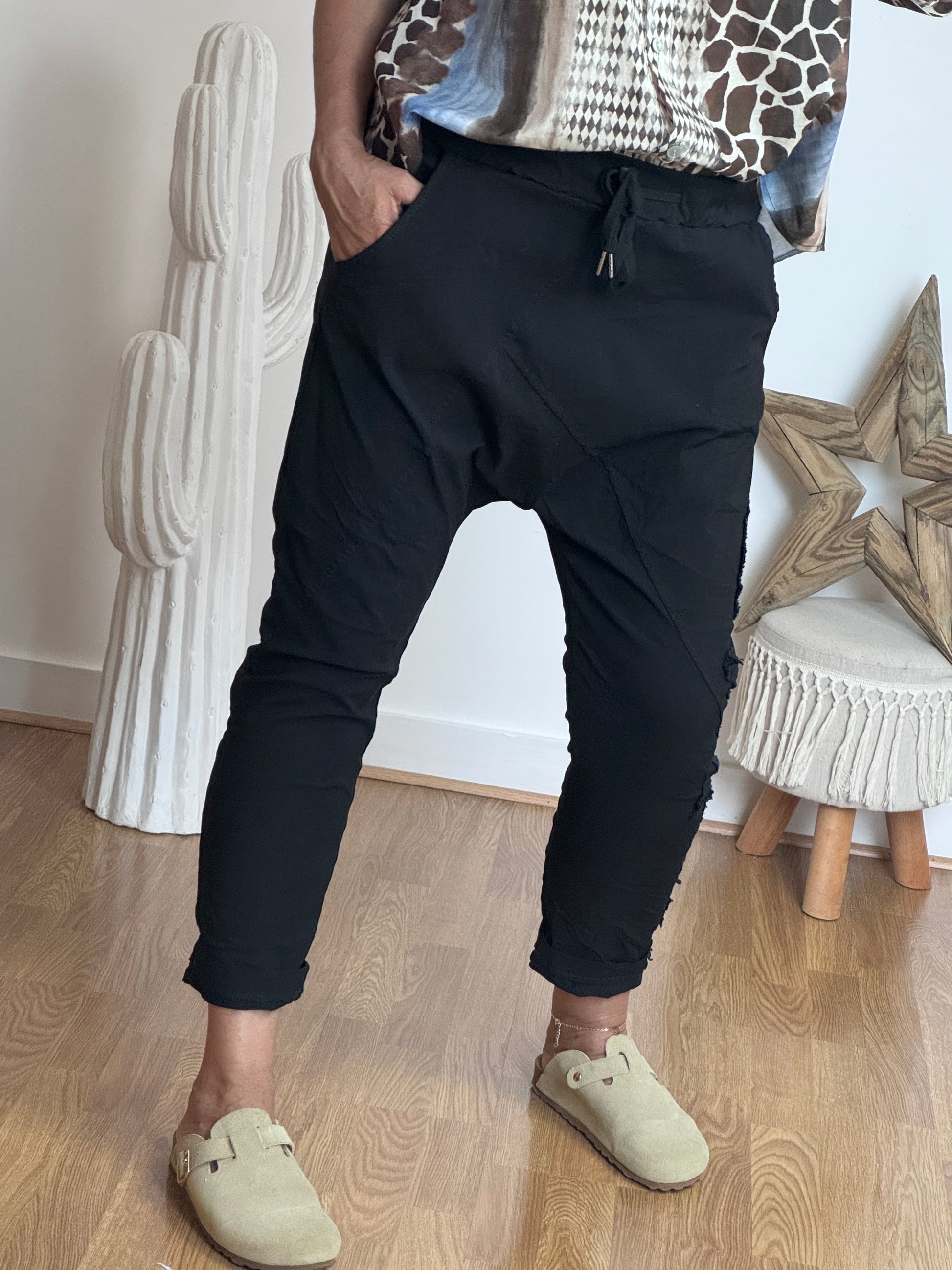 Pantalon saroual noir OK!