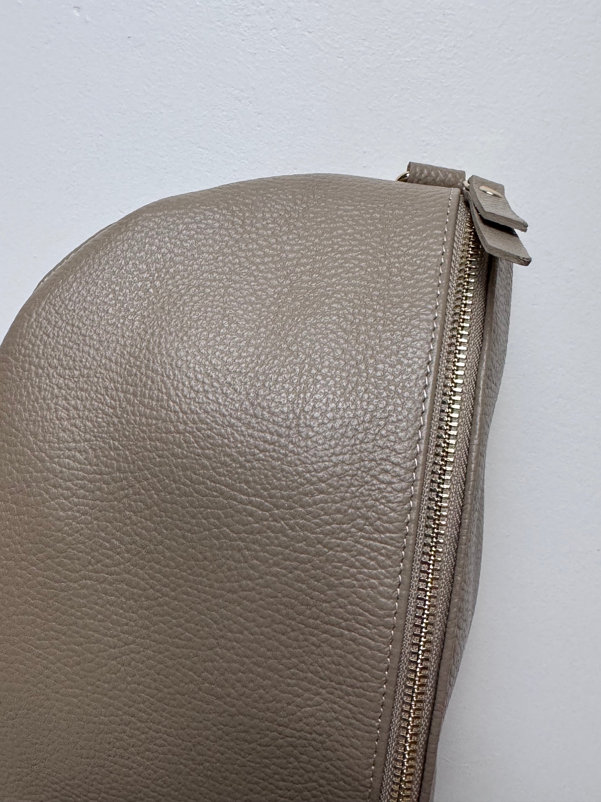 Sac banane cuir beige  + 2 sangles
