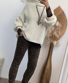 Pull d’hiver maille crème