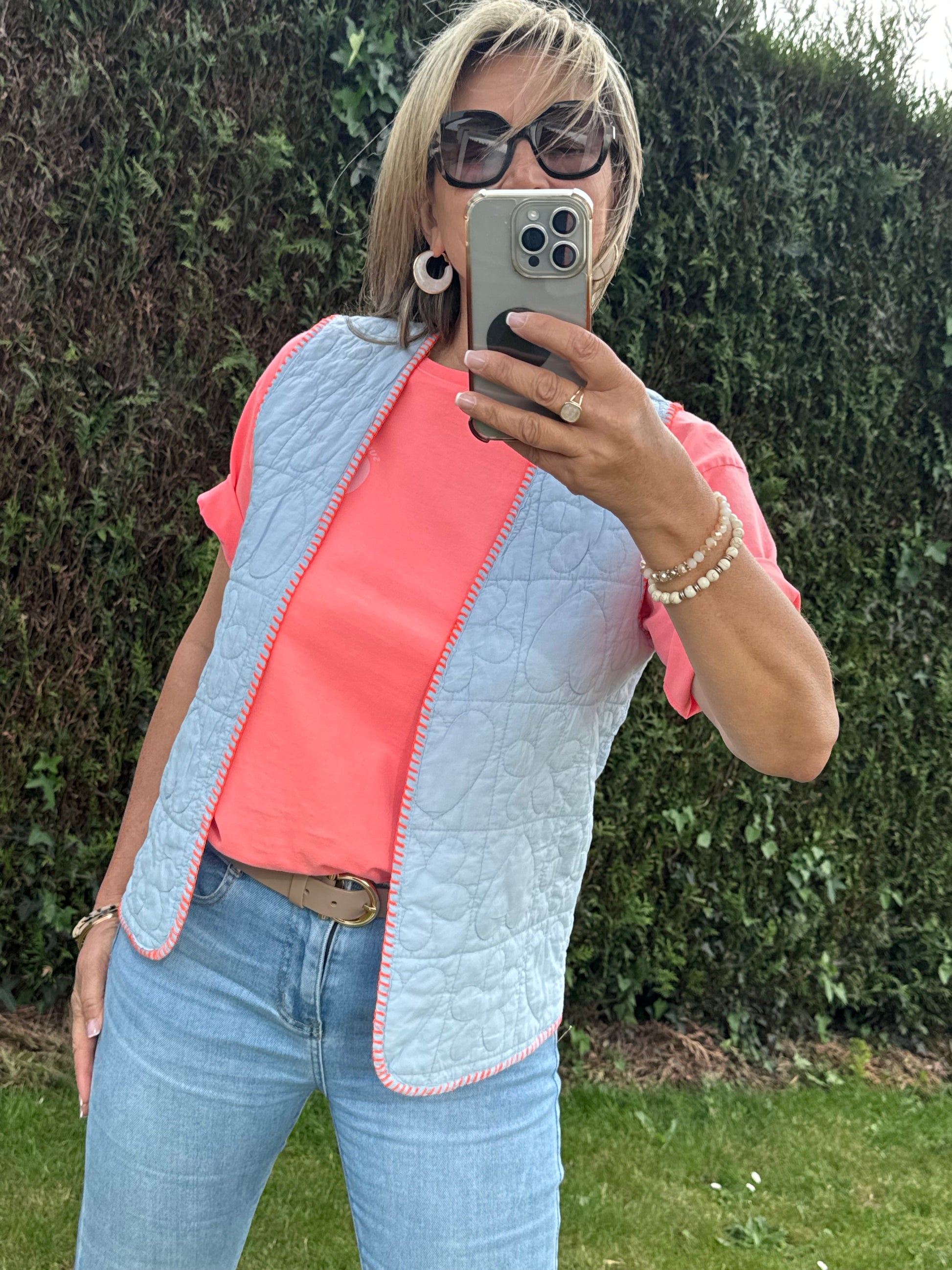 Gilet matelassé bleu