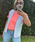 Gilet matelassé bleu