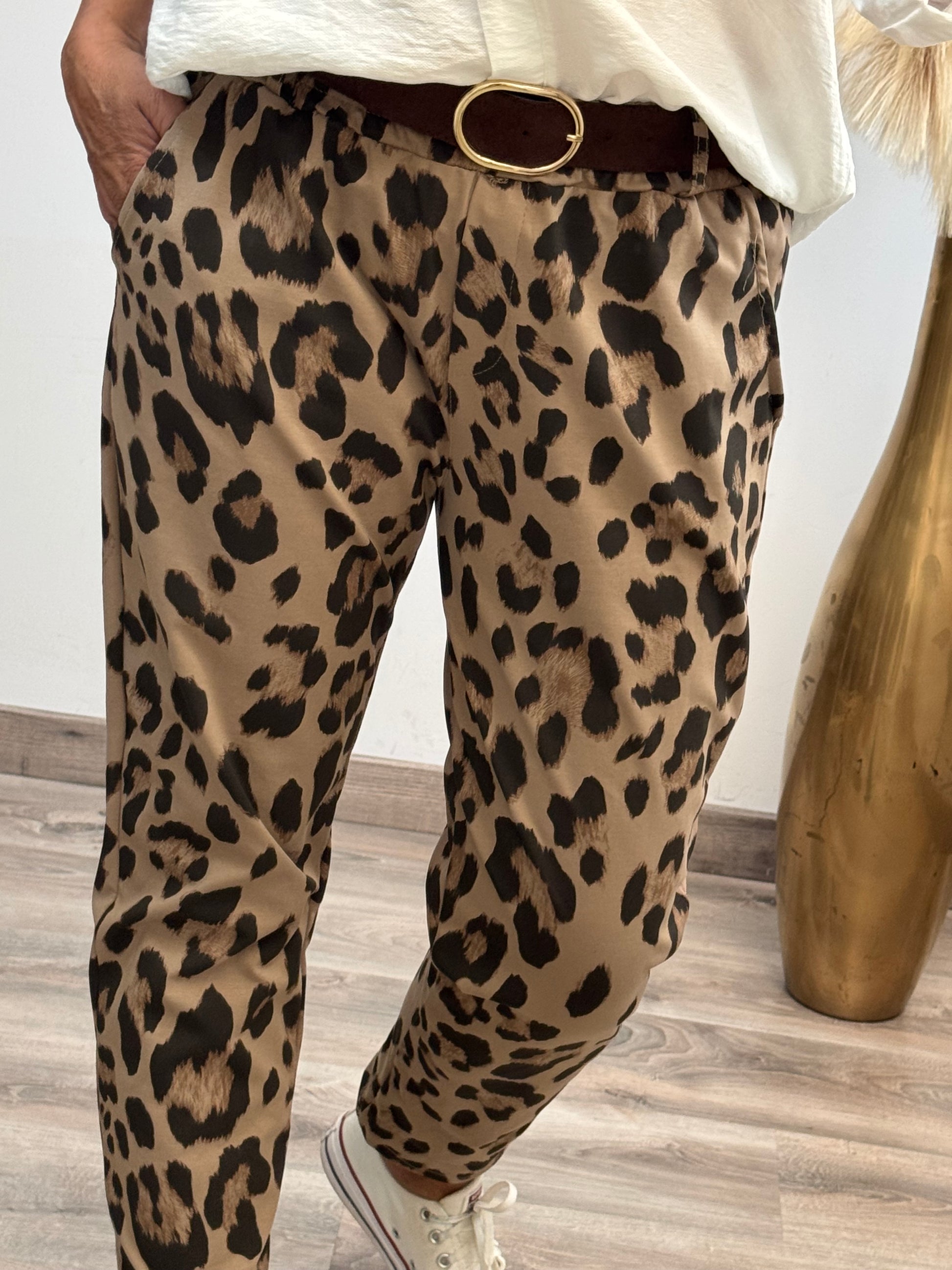 Pantalon Léo taupe