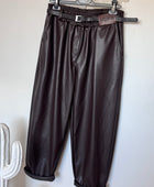 Pantalon SIENNA 🤎 similicuir marron TU 38/46