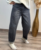 Jean balloon gris