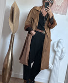 Manteau Arizona suédine camel