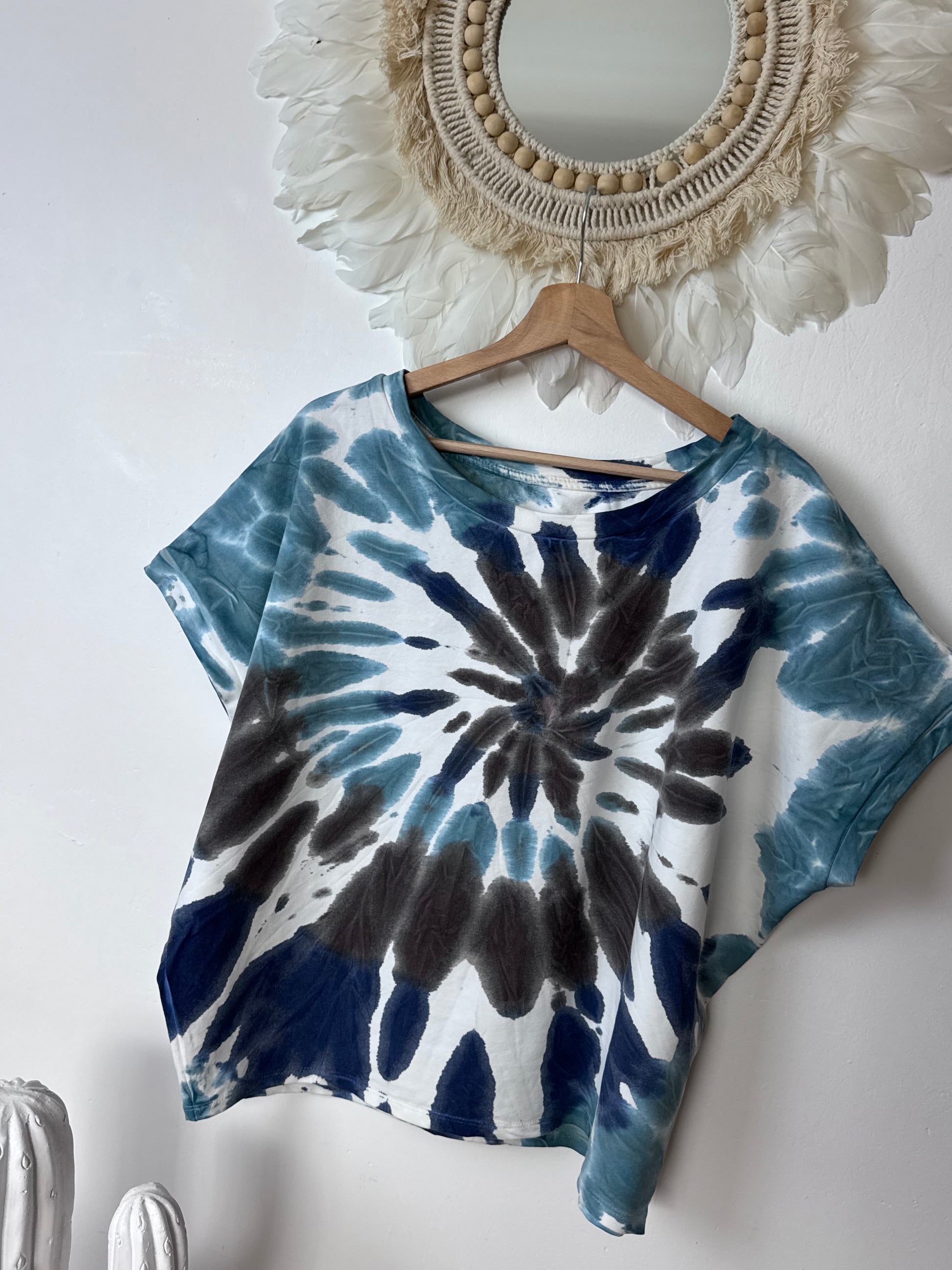 Sweat tie and dye marine / bleu