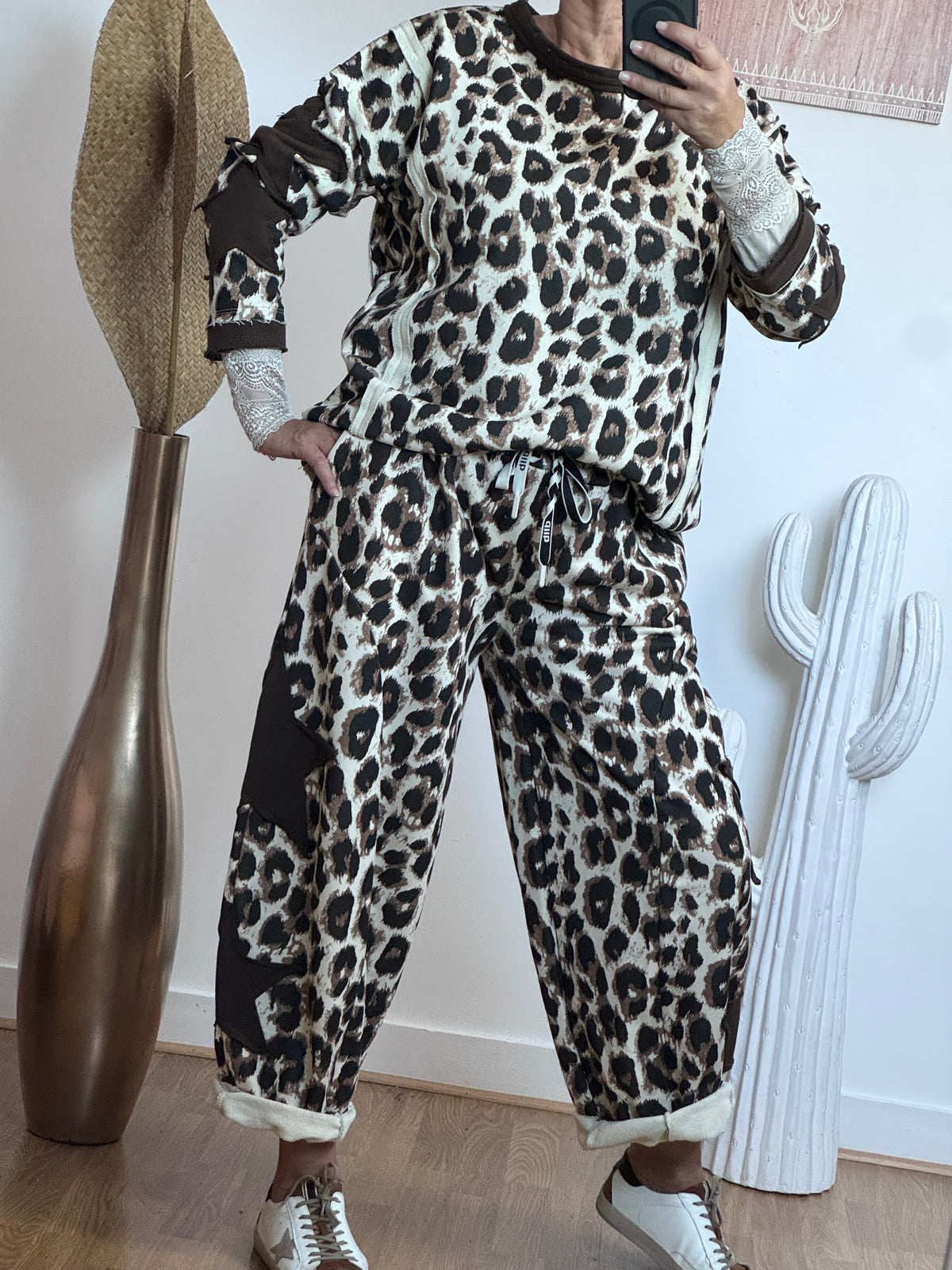 Pantalon jog Wild Star Leo crème