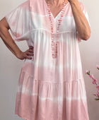 Robe tie and dye rose