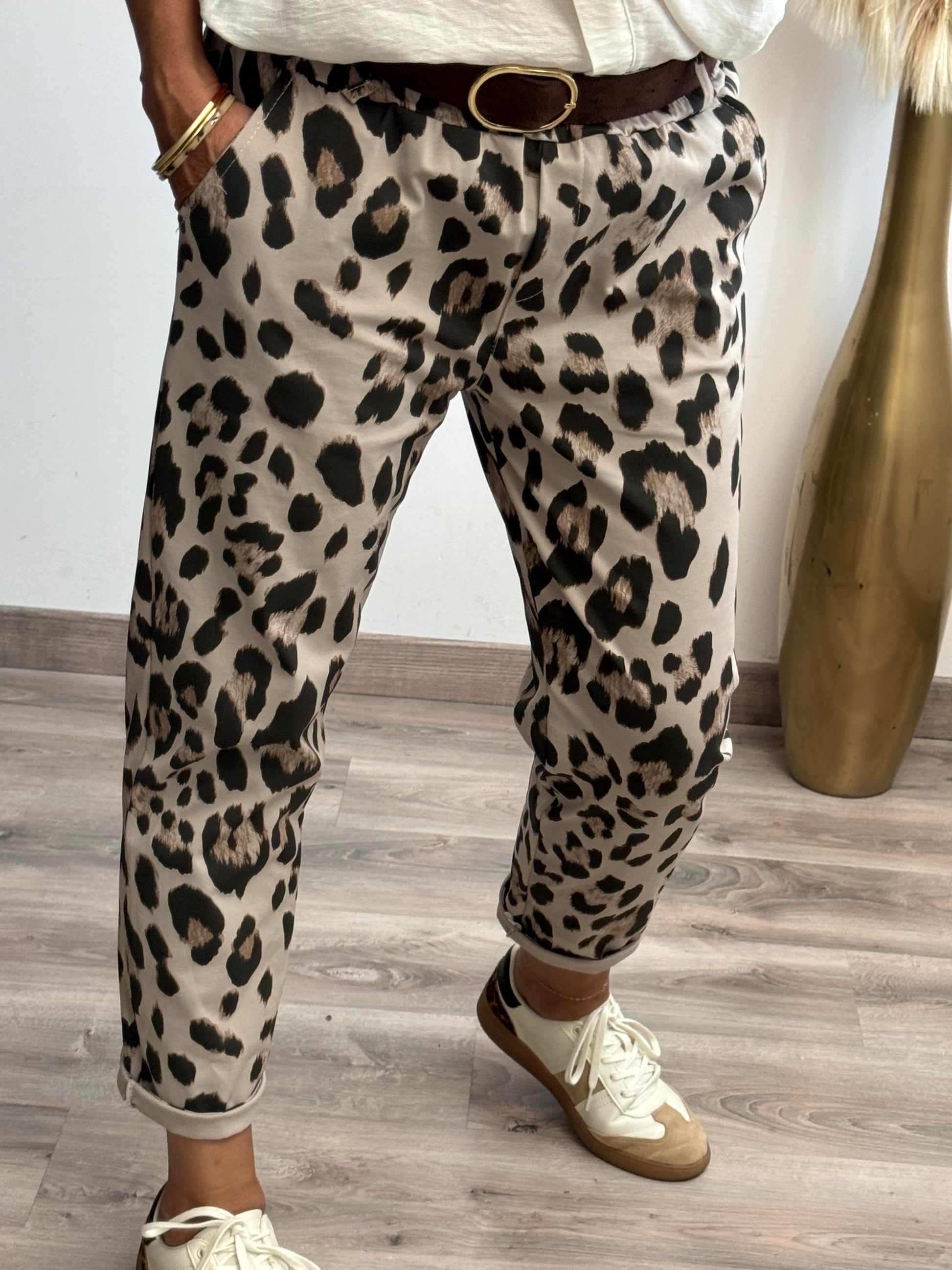 Pantalon Léo beige