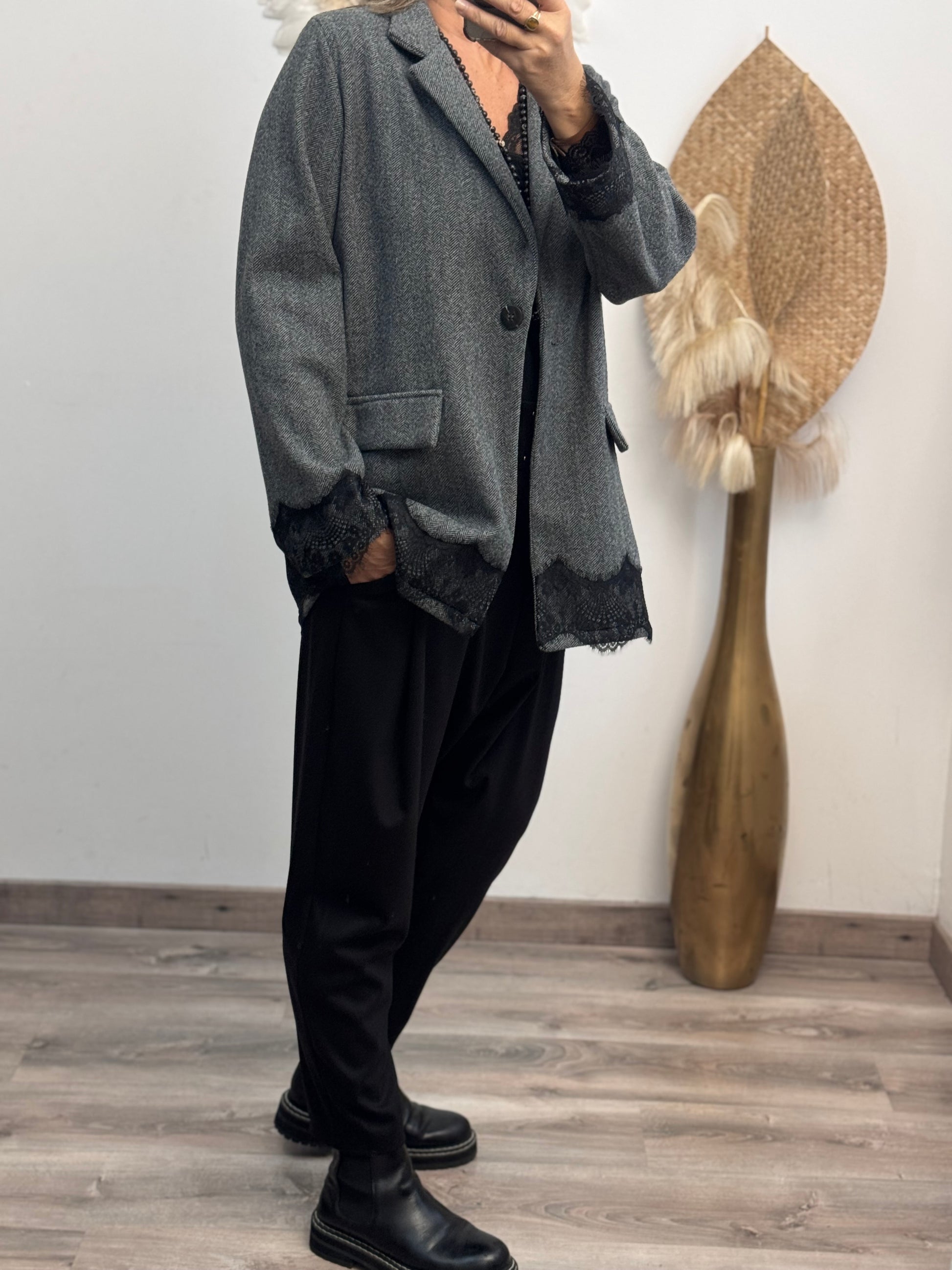 Veste blazer gris chic TU 42/48