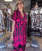 Robe arabesque noir fuchsia TU 40/48