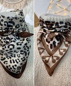 Carré foulard Léo 2 imprimés