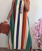 Robe longue Clara multicolore