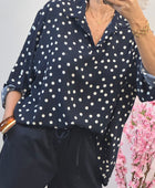 Blouse pois marine TU 42/50