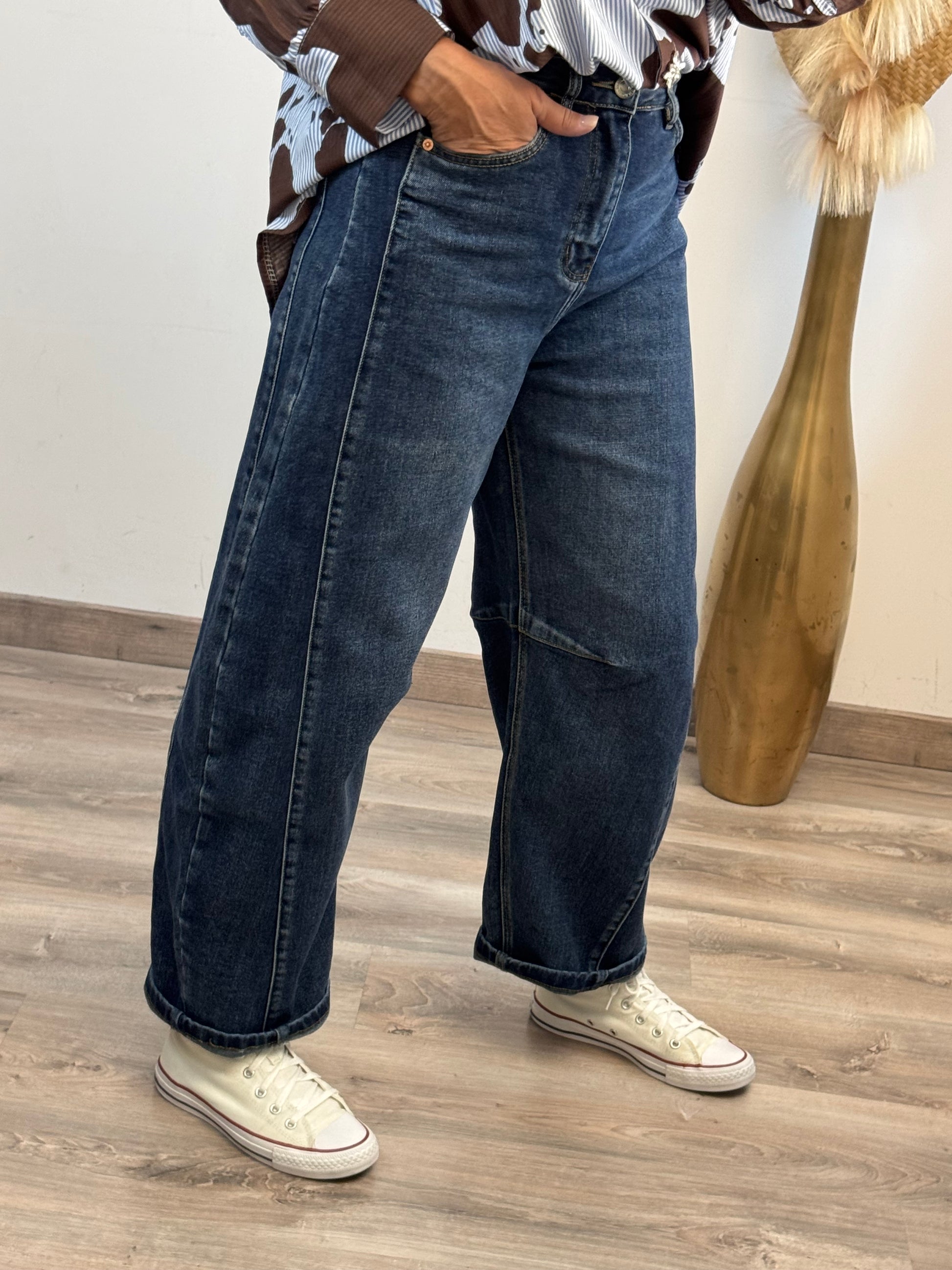 Jeans balloon bleu