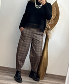 Pull noir broderie TU 38/44