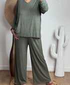 Ensemble cocooning kaki