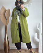 Manteau vert pistache
