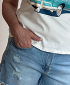 Short en jeans